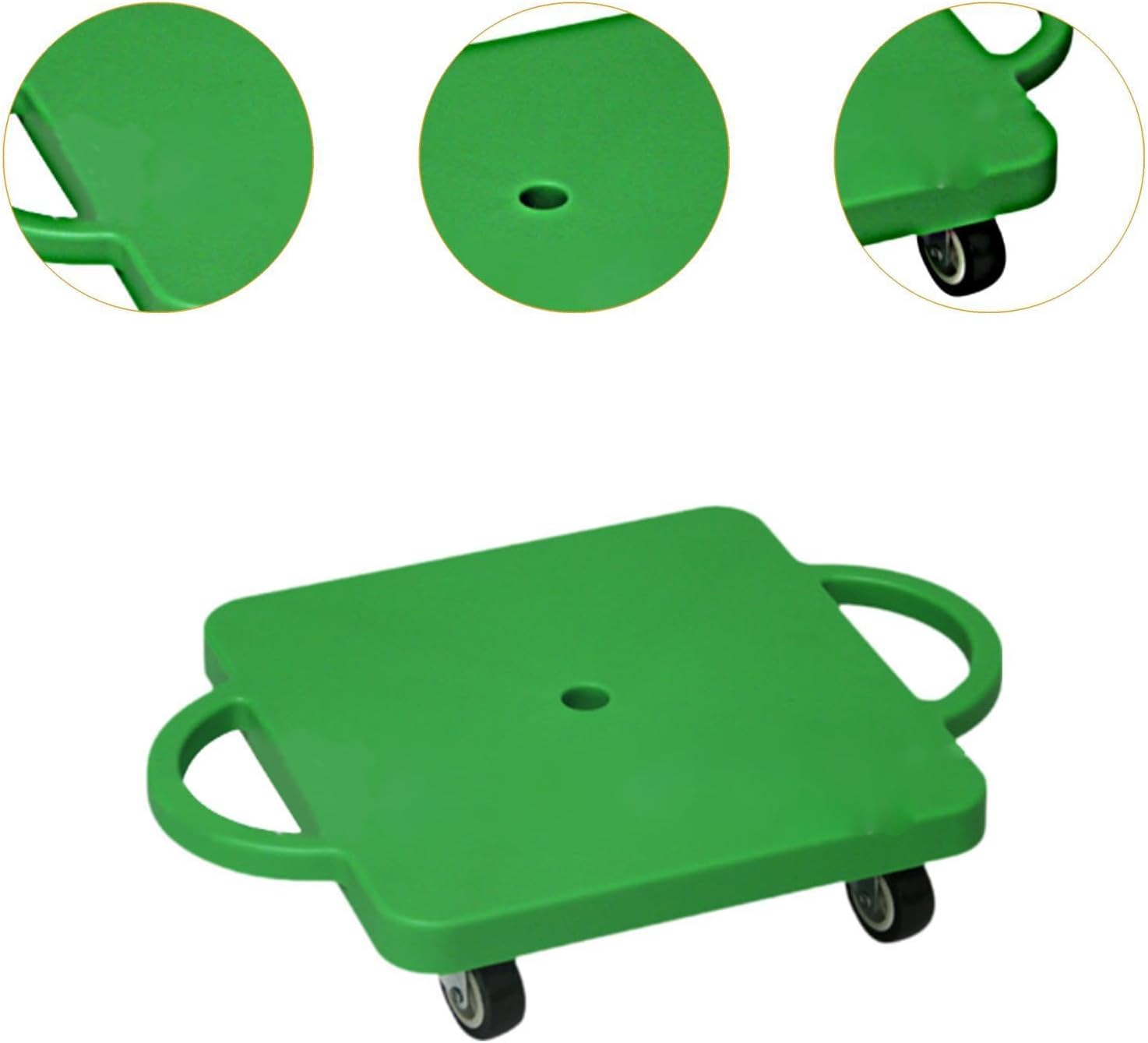Sports Scooter Board with Handles Sitting Scooter Square Multifunctional Physical Education for Homeschool Outdoor Activities
