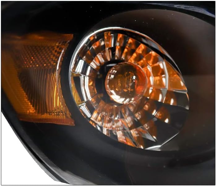 Replacement Headlights Headlamps Black Compatible with 2009-2014 Toyota Matrix