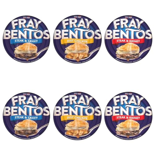 Fray Bentos Pie Bundle - Contains 6 Pies Steak & Gravy Steak & Kidney and Just Chicken