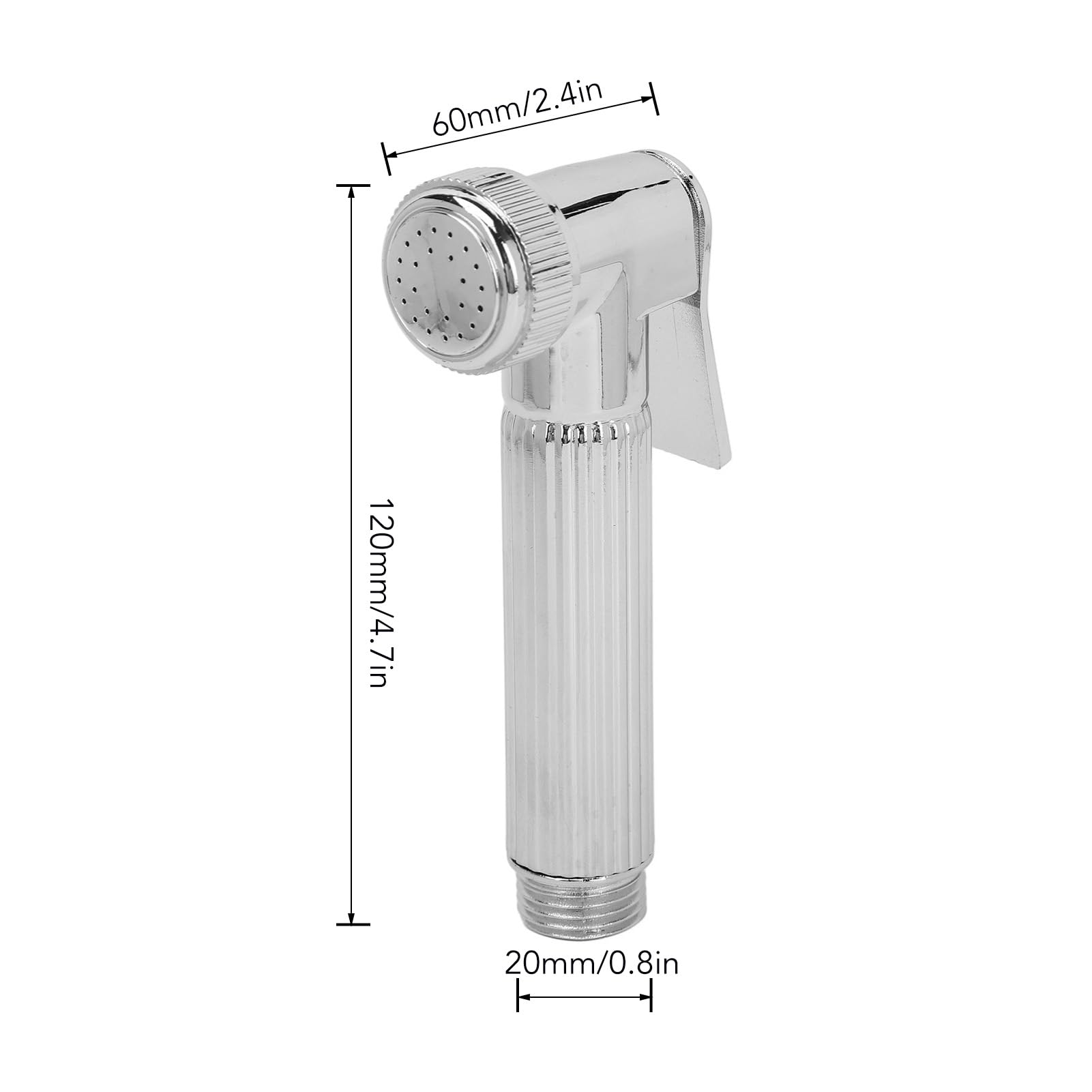 YUYTE Handheld Bidet Toilet Sprayer Head Stainless Steel Water Pressure Spray Attachment for Kitchen and Toilet Cleaning — view 2