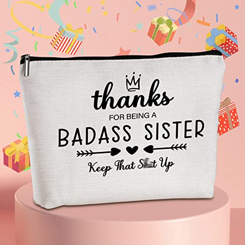 Yegifeyct Sister Birthday Gifts From Sister Travel Zipper Makeup Bag Friendship Gifts For Women Friends Soul Sister Bestie Sister In Law Birthday Christmas Gift Ideas Travel Cosmetic Bag #TOP1