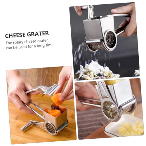 Rallador manual giratorio de queso de acero inoxidable miniatura 7