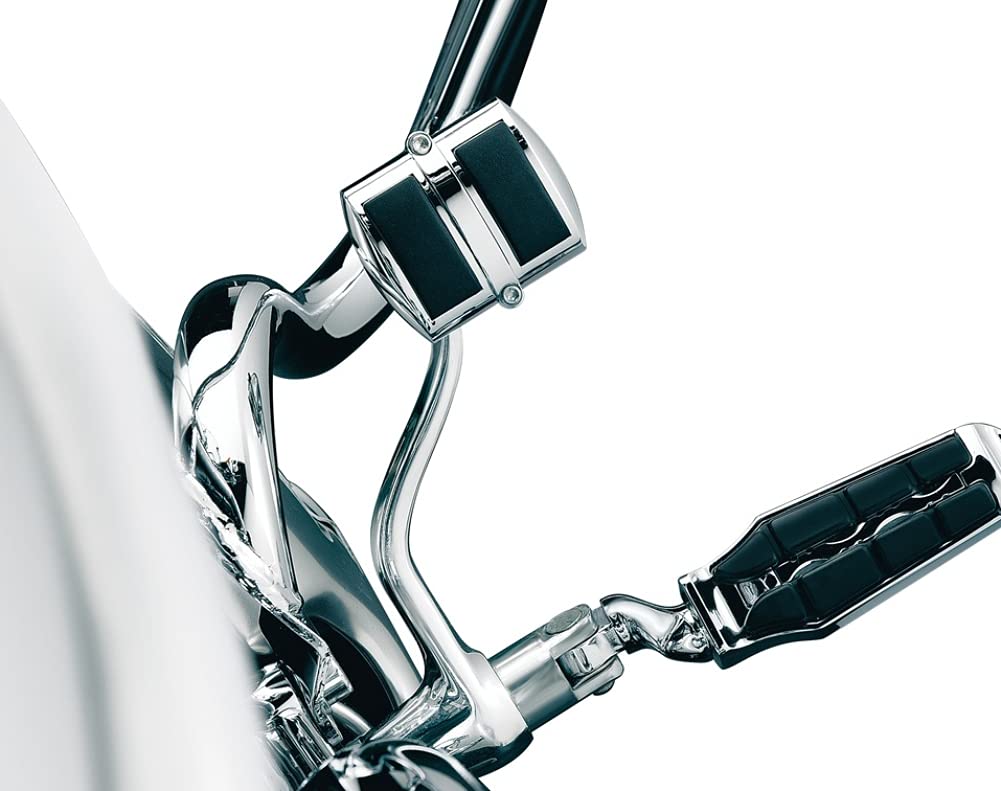 Kuryakyn 8022 Motorcycle Foot Control: ISO Brake Pedal Cover for Harley-Davidson and Honda Motorcycles, Chrome , black