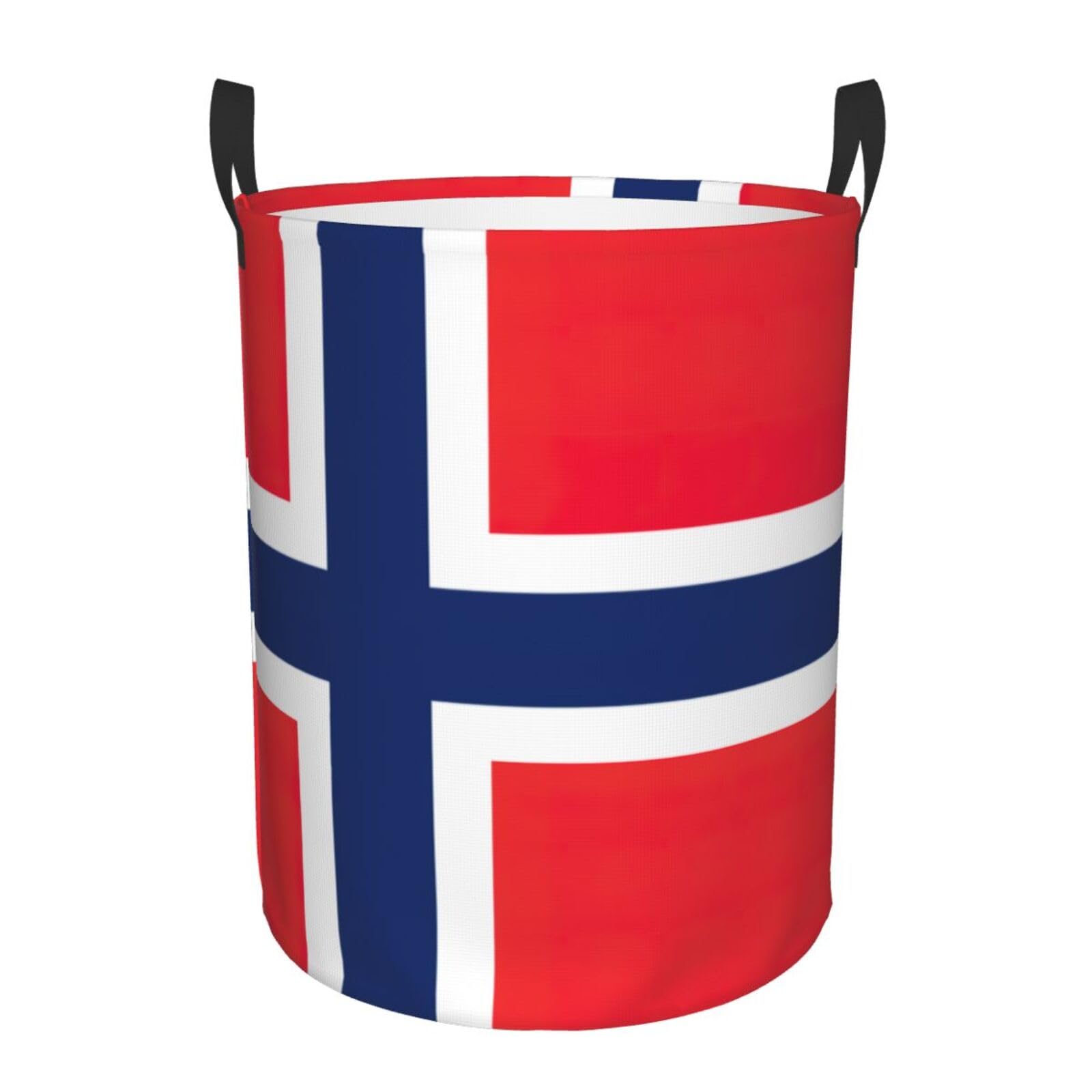 Panier à linge lit drapeau norvégien contre le désordre du linge