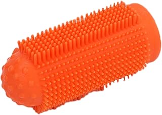 犬の歯磨き用フィンガーブラシ | 360度全周ブラシで歯茎ケア,ペット フィンガー 歯ブラシ | 猫や子犬のグルーミング、家庭での日常的なケア、クリニックでの使用に適した