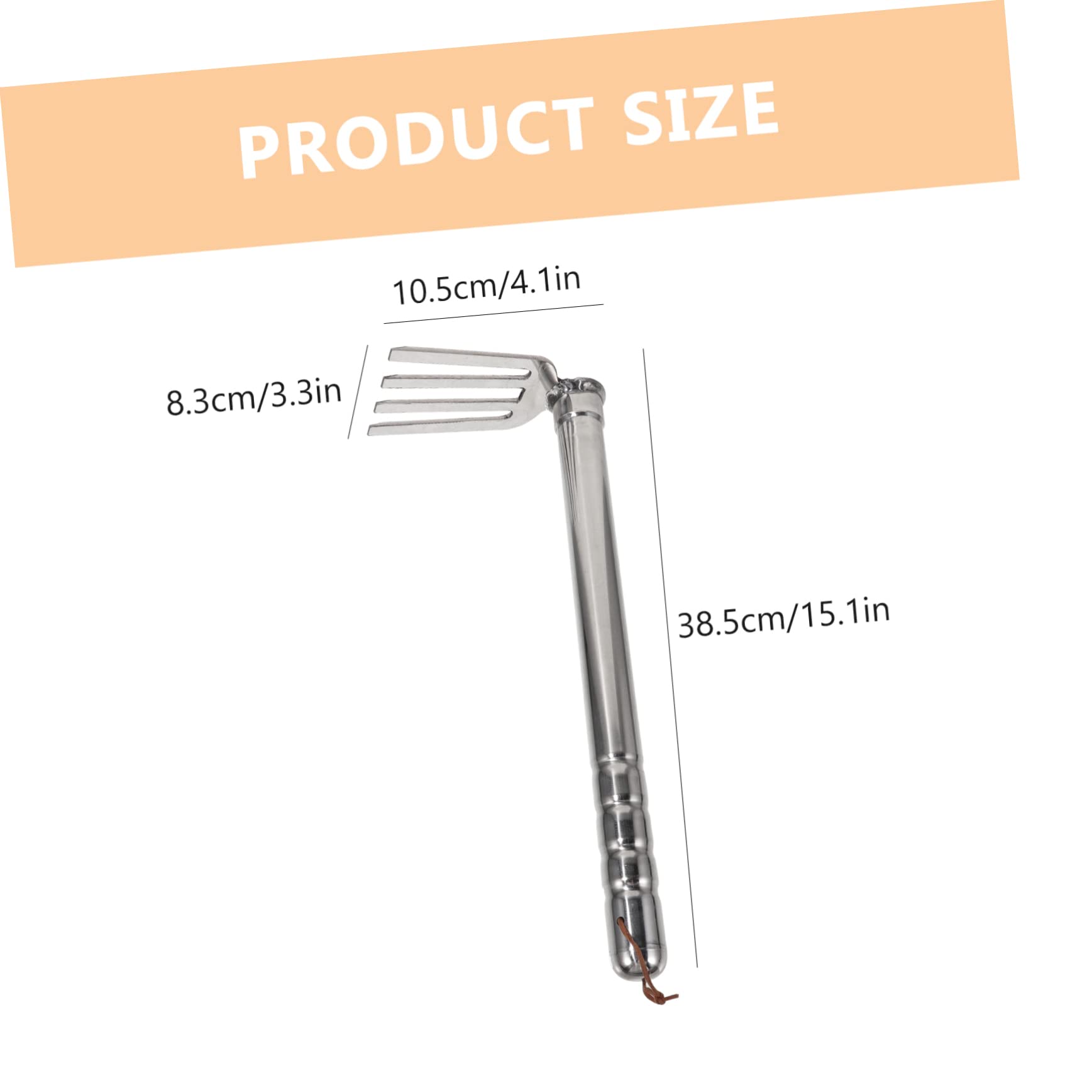 VICASKY Binette de jardin compacte Outil à main pour désherber et desserrer Serfouette multifonction pour légumes Outil de jardinage