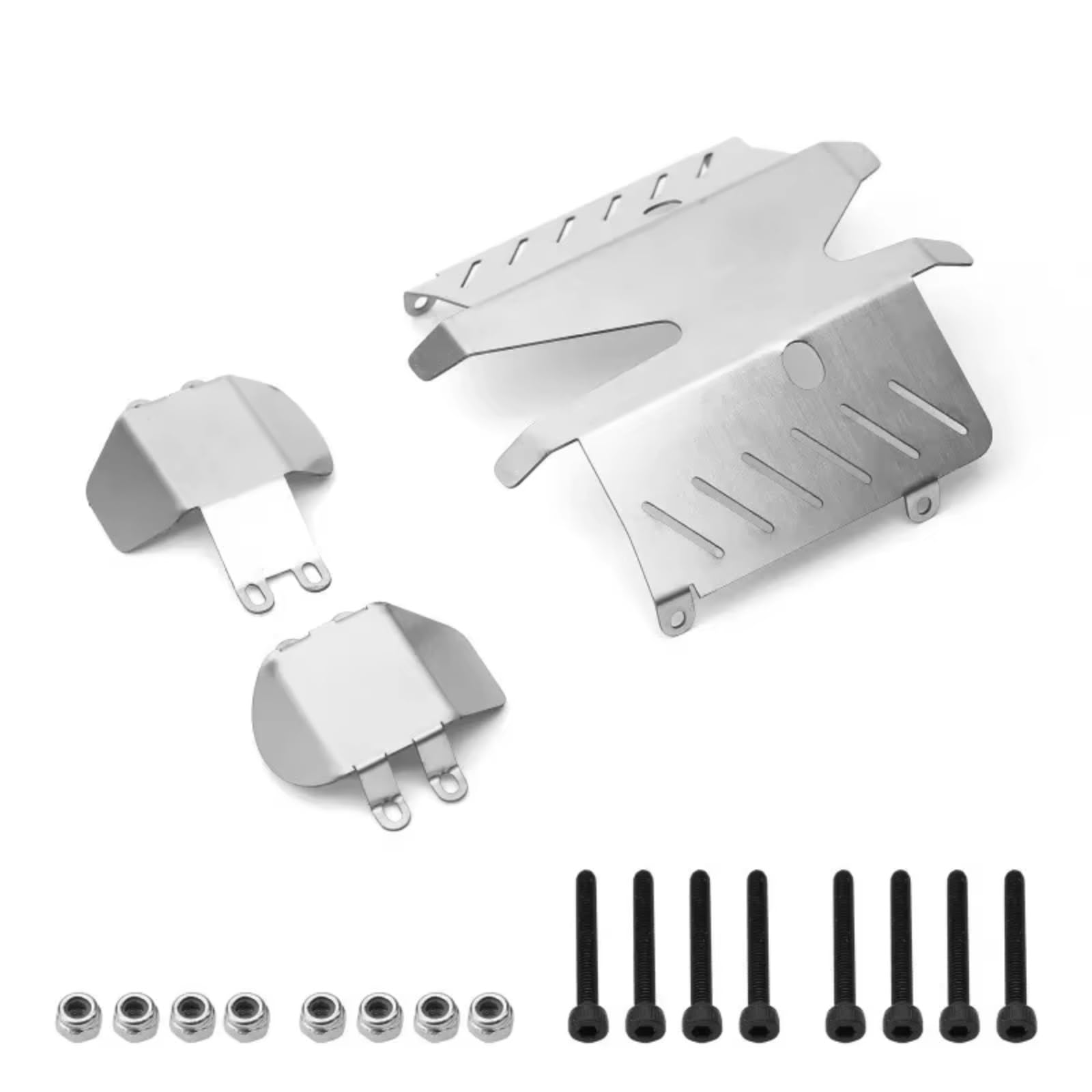 RC Car Parts Compatible With Tamiya CC02 1/10 RC Car Upgrade Parts Accessories Stainless Steel For Chassis Protector Skid Plate
