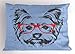 Ambesonne Yorkie Pillow Sham, Yorkshire Terrier Portrait Red Nerd Glasses Tainted Backdrop Animal, Decorative Standard Size Printed Pillowcase, 26