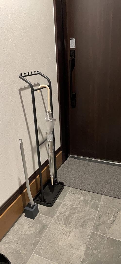 マットブラック 3kg耐荷重 アンブレラハンガー スリム傘立て