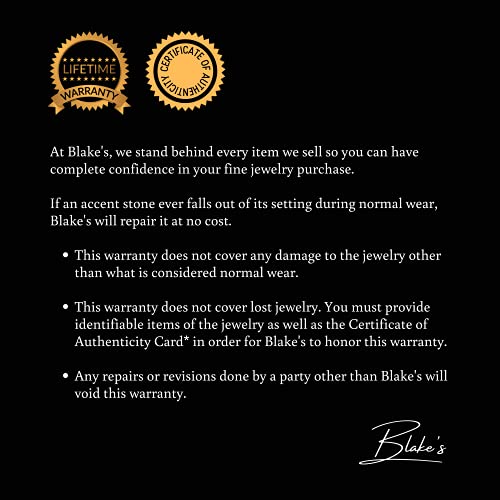 Blake’s Men's 10K Solid Yellow Gold Ring with Baguette-Cut Gemstone Center - Sapphire, Emerald, Ruby, Citrine, Amethyst, or Topaz - and Diamond Accents - Birthstone Fine Jewelry Gift for Him or Dad (Sizes 5-15)4