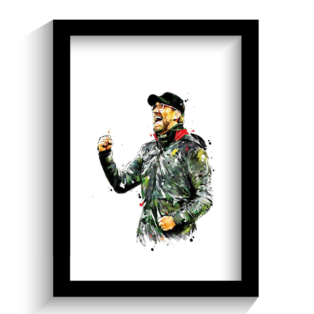 Liverpool - Jurgen Klopp - Framed Football Art Print