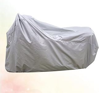 HOODANCOS Bike Cover Silver-Coated Polyester Dustproof Full Motorcycle Protective Cover for Outdoor and Indoor Use Rain an...