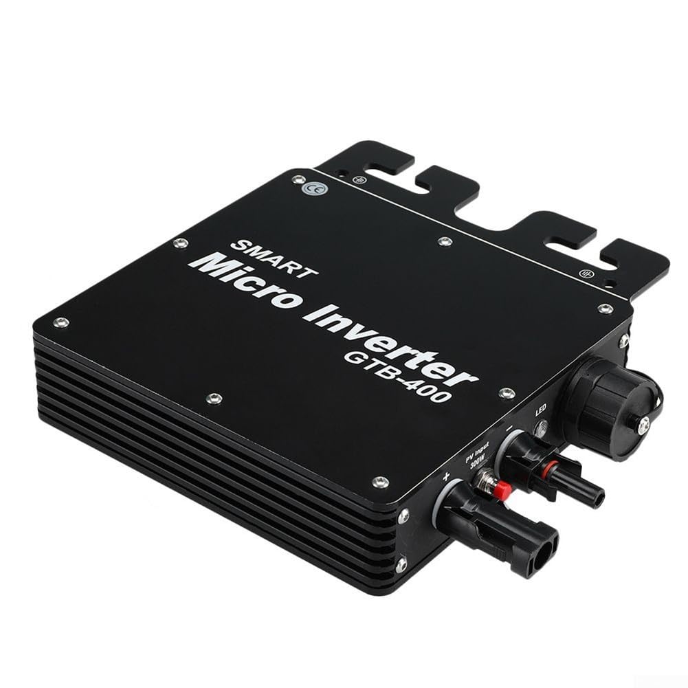 RANRAO GTB-400 400W Smart Micro Inverter Solar Inverter MPPT Solar Grid Tie Micro Inverter 110/220V for Solar Panel Balcony Power Station (220V), 1511950872