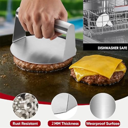 Máquina para Hamburguesas Circular de Acero Inoxidable miniatura 2