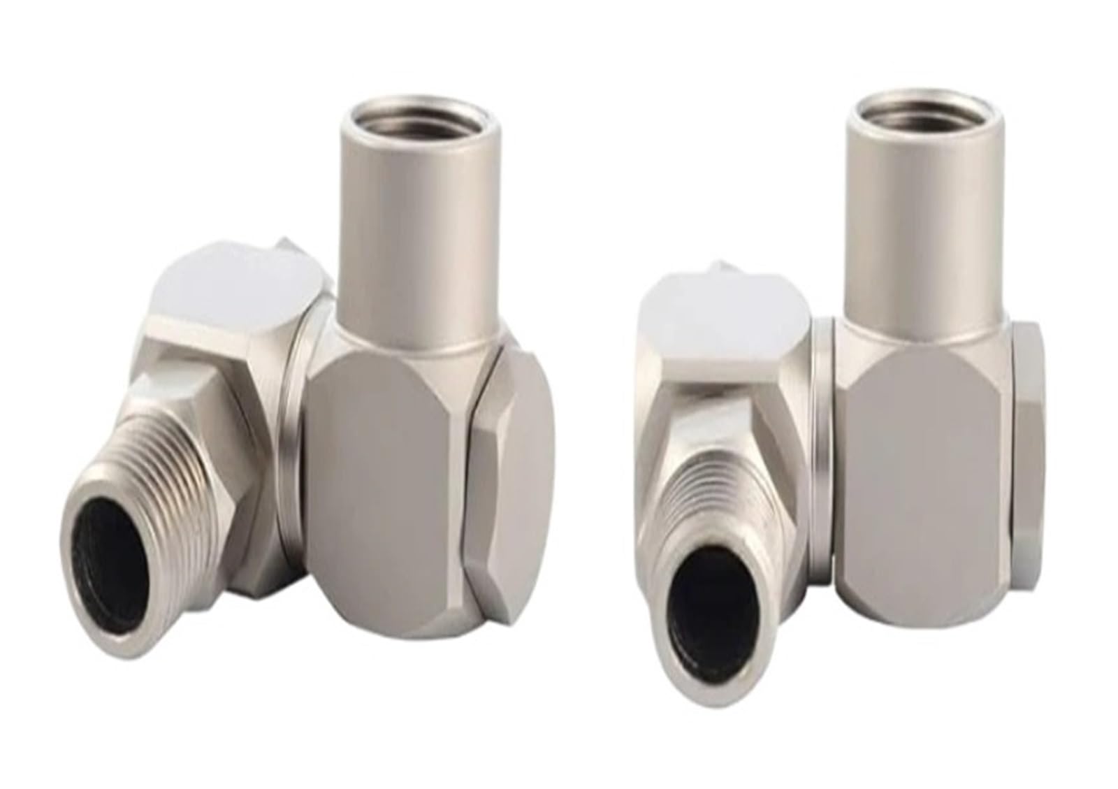 Conectores giratorios de manguera de aire, adaptador de herramienta de aire, accesorio giratorio Universal neumático, acero al carbono endurecido, 1 ud./2 unidades(2PC DN15)