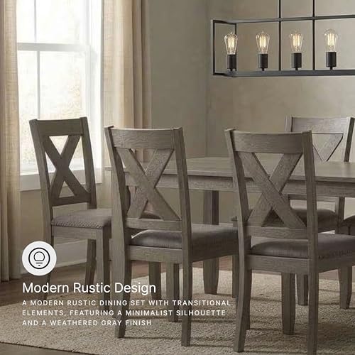 Signature Design by Ashley Caitbrook 7-Piece Dining Set, Gray Wash — view 6