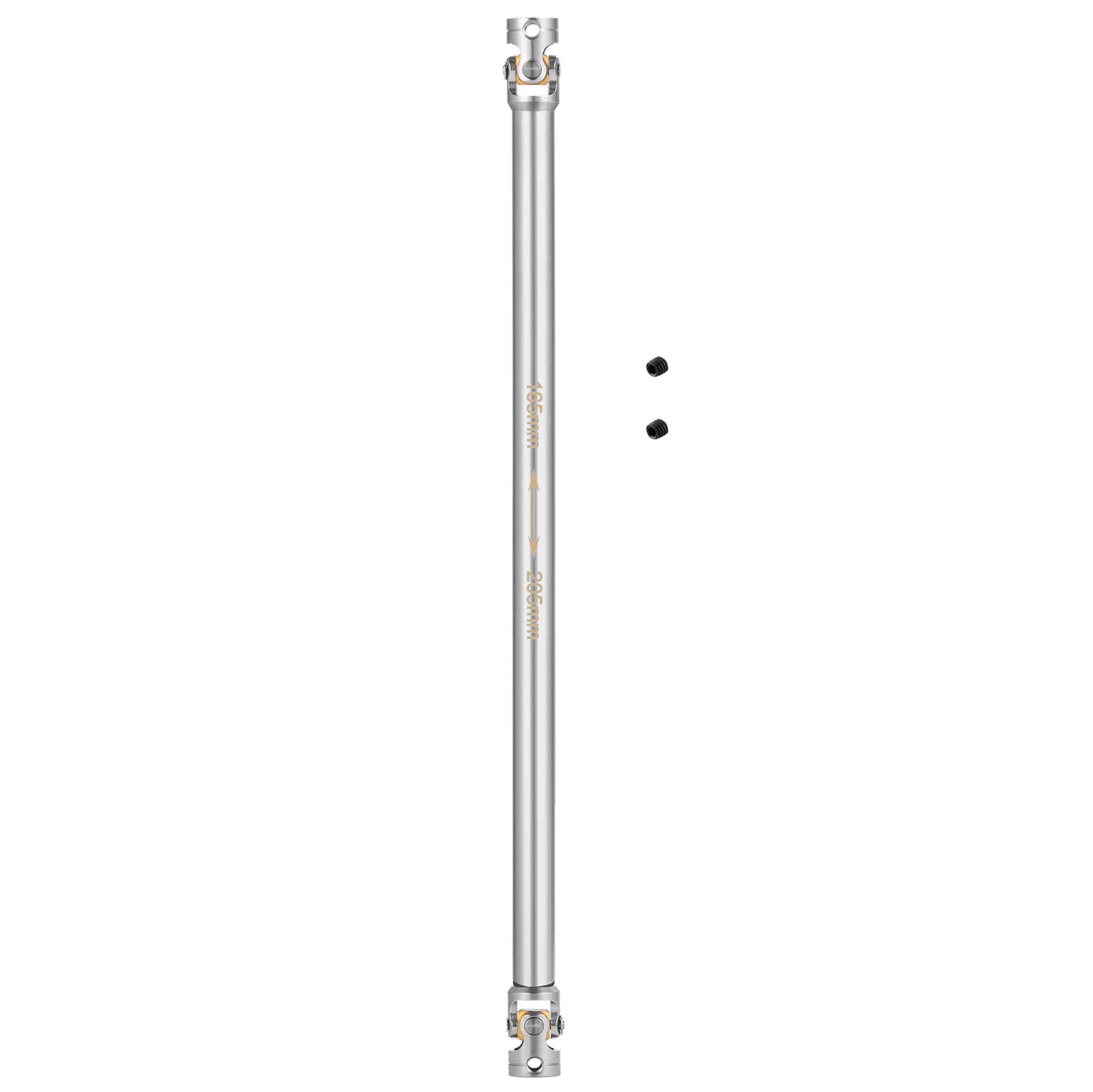 AXspeed 1Pcs Metal Drive Shaft for 1/14 RC Tamiya Tractor Climbing Trailer Upgrade Accessories (165mm-205mm)