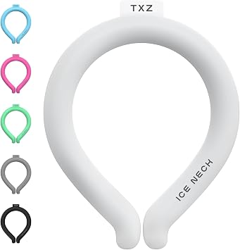 Cooling Neck Wrap for Summer Heat Relief, Wearable Ice Neck Cooler Ring with Quick Freeze Gel, Reusable Hands-Free Cold Band Lasts Up to 5 Hours for Outdoor, Yardwork, Workouts