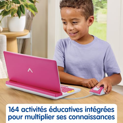 VTech Genius Ordi Éducatif Bilingue Ordinateur Enfant avec Écran LCD Clavier AZERTY et 164 Jeux Éducatifs du CP au CM2 Cadeau Enfant Dès Contenu en Français et Anglais - vue 5