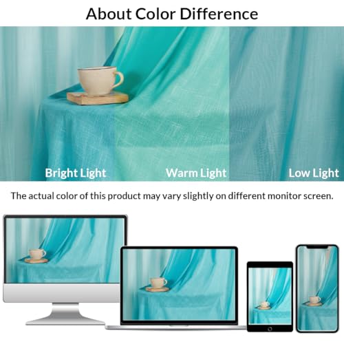 Image of HOMEMONDE Sheer Curtains for Living Room, Bed Room - Transparent Curtain Home Decor