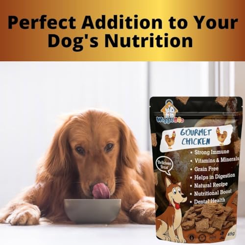 Image of Gourmet Chicken Dog Treat - Irresistible Flavor Fusion for a Healthy Pet, The Perfect Snack to Satisfy Your Dog's Cravings, A Burst of Gourmet Chicken Flavor to Delight Your Dog (45g)