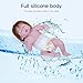 ZIYIUI Bebe Reborn Recien Nacido Ojos Abiertos Muñecos Reborn Cuerpo Entero Silicona...