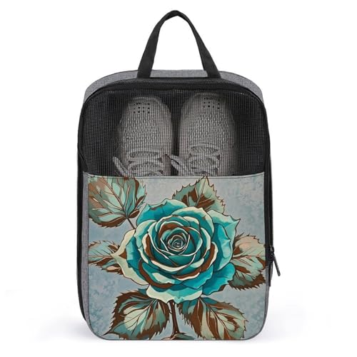Bolsa organizadora de zapatos de viaje impermeable en color marrón para maletas