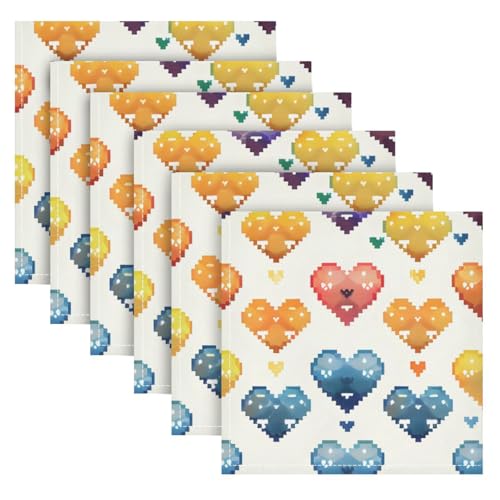 Servilletas de Tela Senya Día de San Valentín Pack x6 miniatura 2