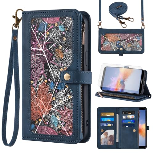 Coque Huawei Honor 7X anti-choc avec étui portefeuille pour ne plus perdre ses cartes