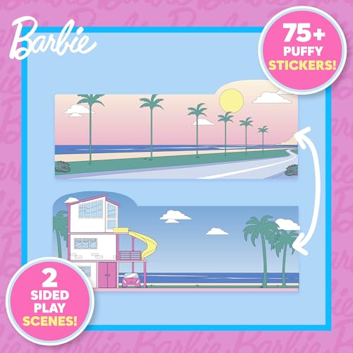 Image of Horizon Group USA Puffy Sticker Playset for Kids, Barbie