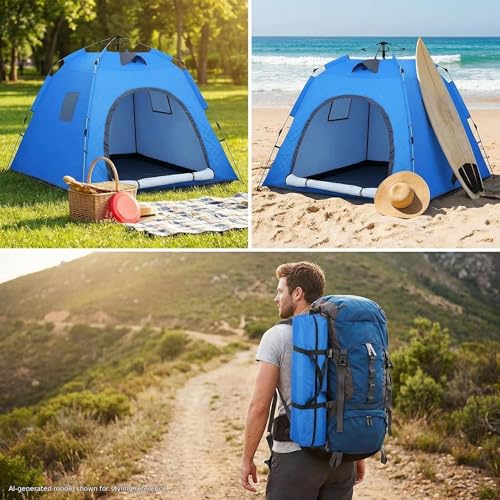 Carpa Instantánea Pop-up para Camping 4-6 Personas miniatura 5