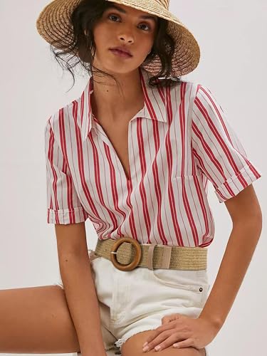 2 Pack Straw Woven Elastic Stretch Waist Belts for Women2