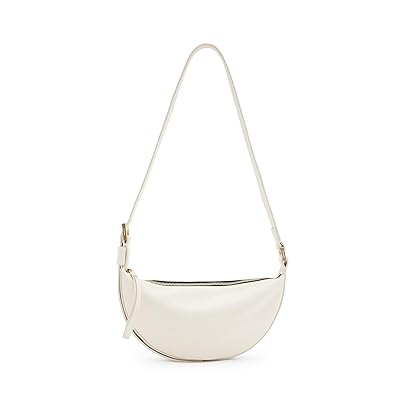 AllSaints Half Moon Xbody Cross Body Handbags White, Leather