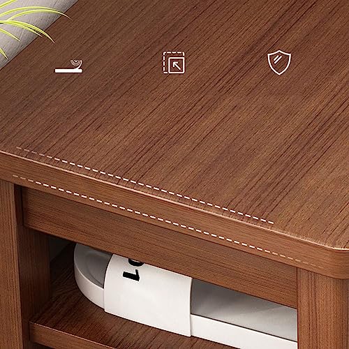 Banc de rangement à chaussures en cuir souple de qualité