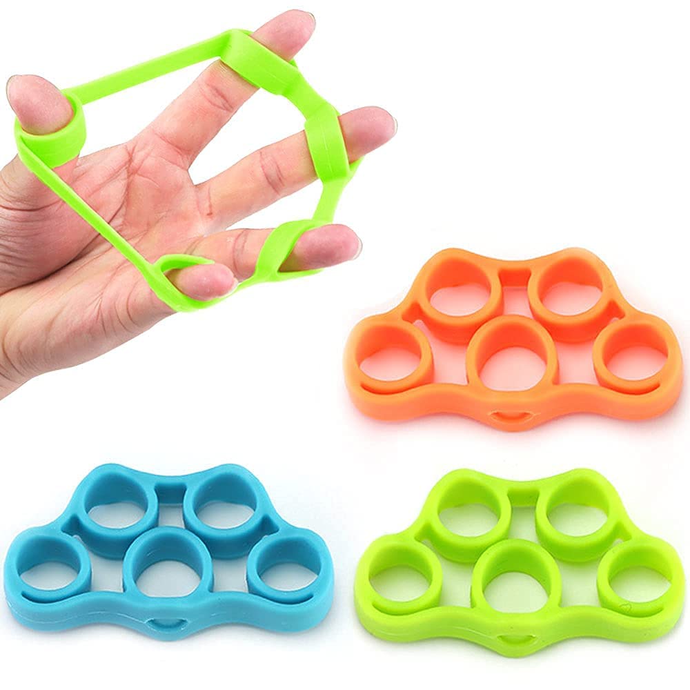 Bypor Silicone Hand Grip Strengthener Levels Finger Stretcher