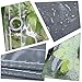 SSFMSF Plane mit Ösen Transparent Regenschutz Plane Zeltplane Winddicht Vorhang 0.5mm für Gewächshäuser Outdoor-MöBel Garten Pavillon Balkon Veranda Terrassen. (H:2.5m*W:2.5m | 500g/m²) Grauz+Glasklar