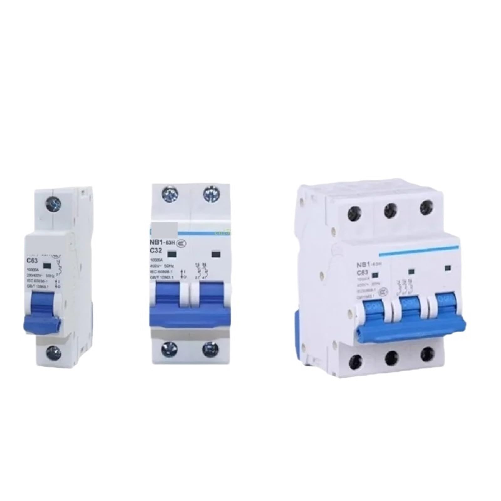 1 sztuka wysoka moc przełączania 10KA 10000A NB1-63H wyłącznik automatyczny 10A 16A 20A 25A 40A 63A MCB przełącznik powietrza NB1 (2P, 1A)