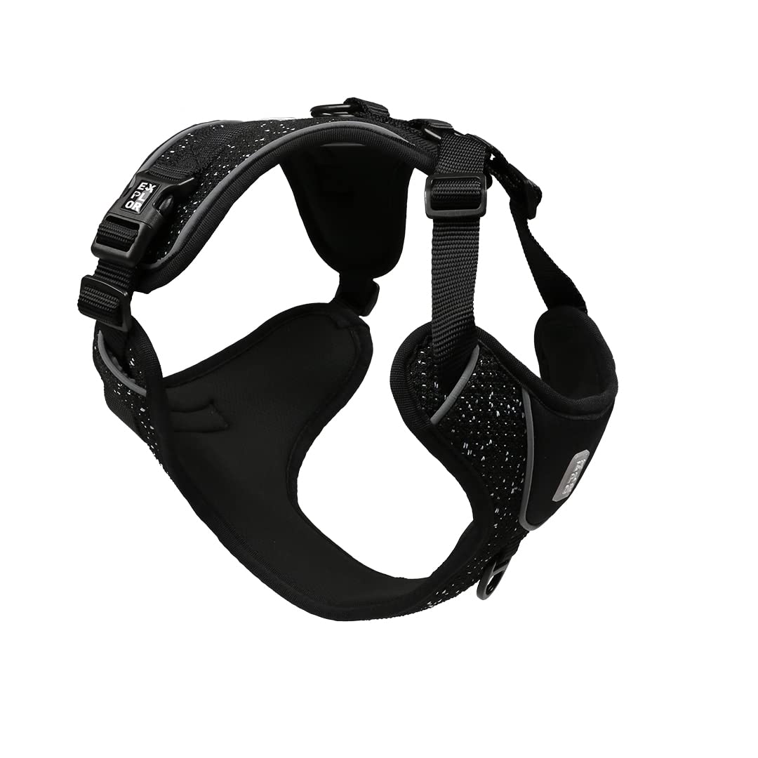 duvoplus, Ultimate Fit No-Pull Harness Fashion S - 25-45 cm - 42-60 cm Granite Black, for Exit Harness Granite Black, Dog