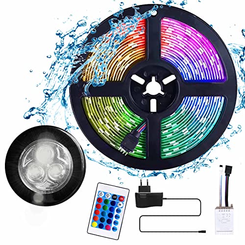 Tiras Led 5 Metros Tira Led - Luces led, Multicolor, Ambilight para decoración del hogar - Tiras led de 5 metros Flexibles e Impermeable - Con...
