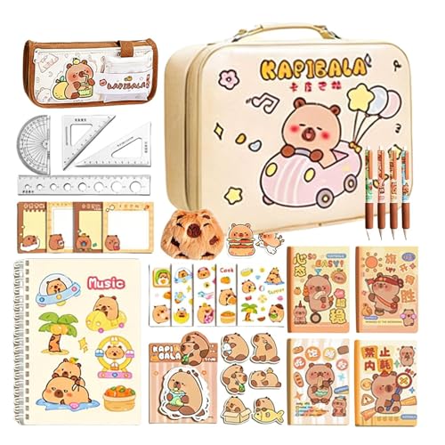 Juego De Papelería Para Niñas | Kit de Notas Adhesivas y Bolígrafos con | Suministros de Papelería | Para Niños Niñas Adolescentes Estudiantes Colegio Y Escuela