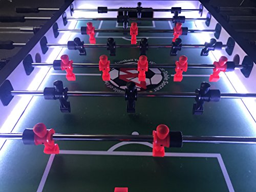 Warrior Table Soccer Professional Foosball Table, LED Enhanced