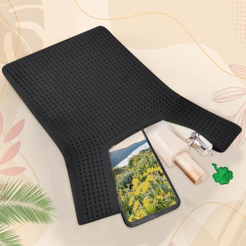 Image of Small Crochet Knit Tote Wrist Bag, Portable Knot Sleeve Handle Bag Cute Wristlet Pouch Purse for Women