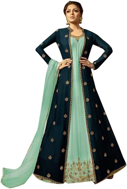 latest long jacket dresses