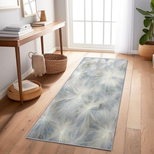 Astrazione Luce Delle Stelle Punti Luce Tappeto Corridoio 80X200 Cm – Lavabile E Antiscivolo, Tappeto Lungo E Stretto Per Corridoio, Cucina O Entrata, Morbido, Facile Da Pulire Bianco