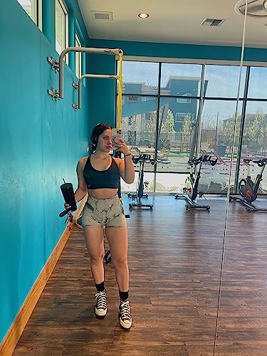 Image of GILLYA Workout Shorts for Women 3.6 Inch Scrunch Butt Lifting High Waist Seamless Biker Shorts for Running Gym Yoga