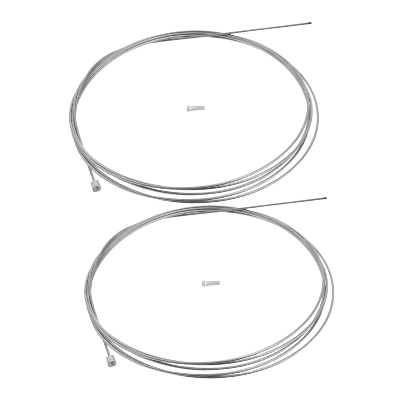 MUSISALY 2pcs Stainless Steel Bicycle Gear Cable: Bike Brake Cable 2.1m/82