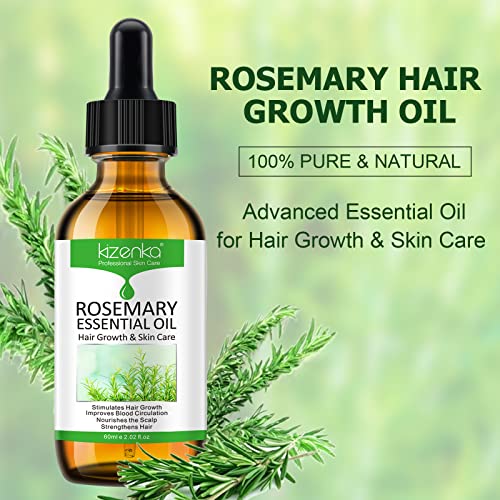 Olio di Rosmarino, 2 Pack 60ML Rosemary Essential
