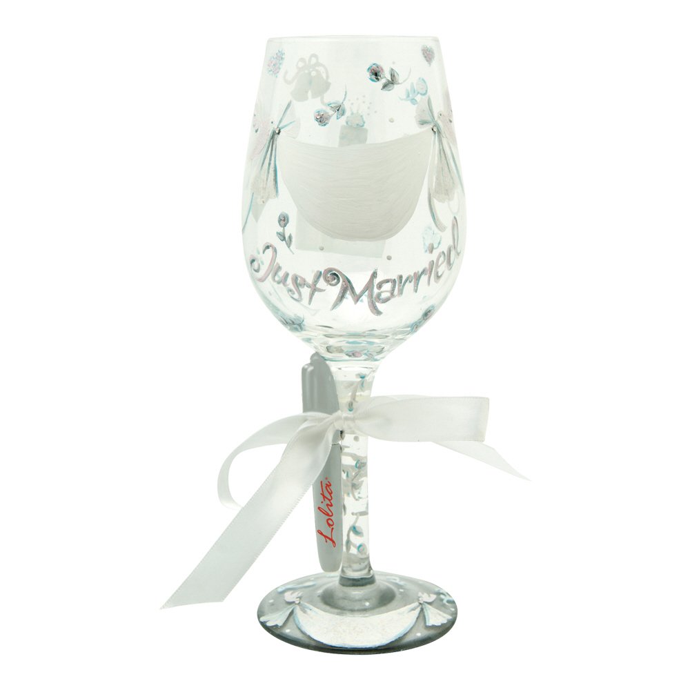 Santa Barbara Design Studio Multicoloured Lolita Personalize It Wine Glass - Just Married