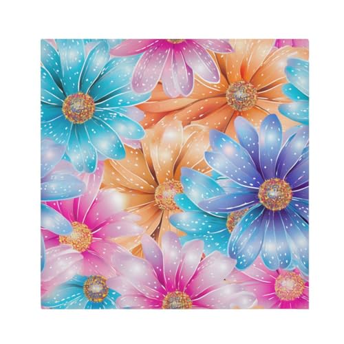 Servilletas de Tela Flores Multicolor Set x6 miniatura 1