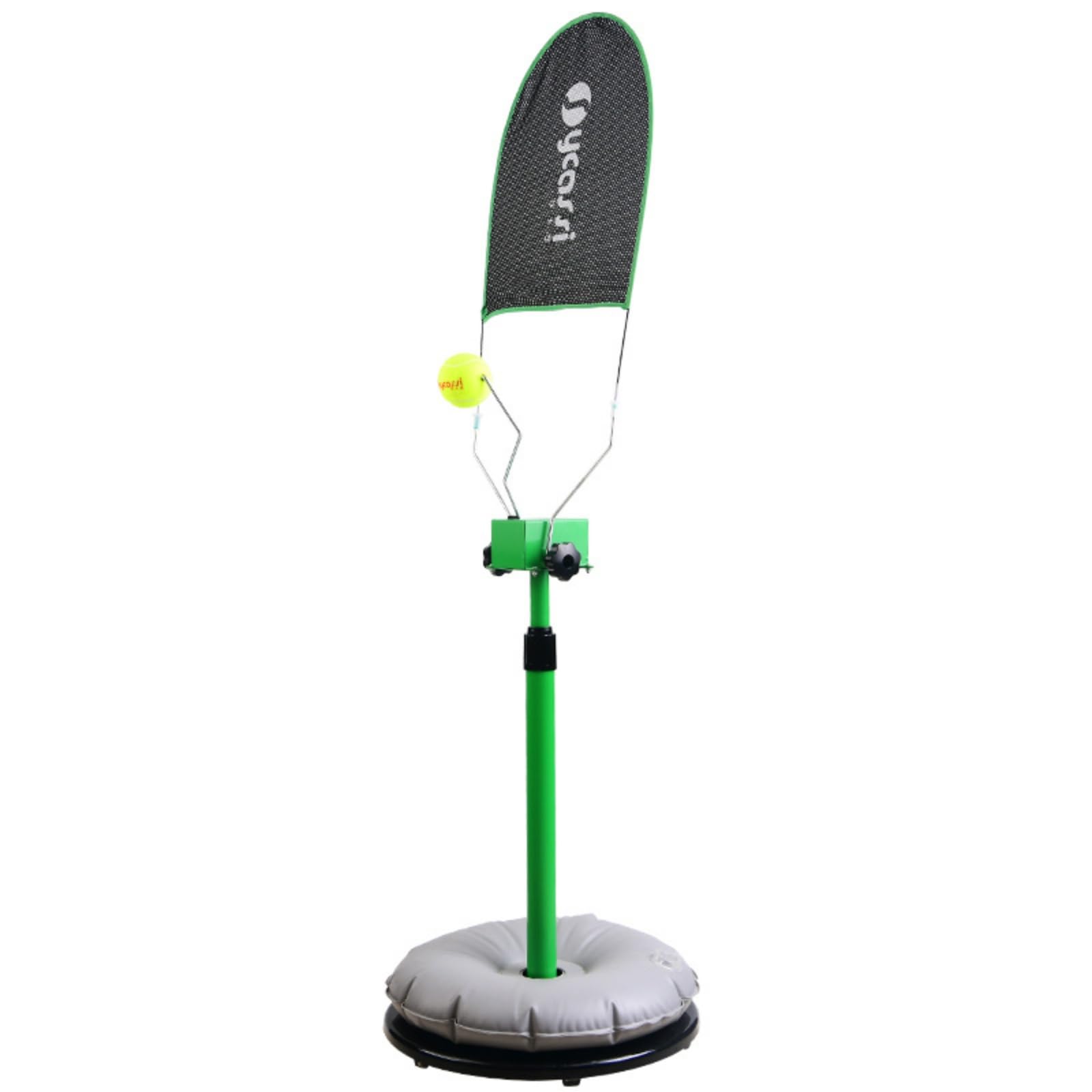 Allenamento Tennis da Solo Senza Compagno | rinvitore con palla, bordo verde, palo telescopico regolabile, pratica a casa